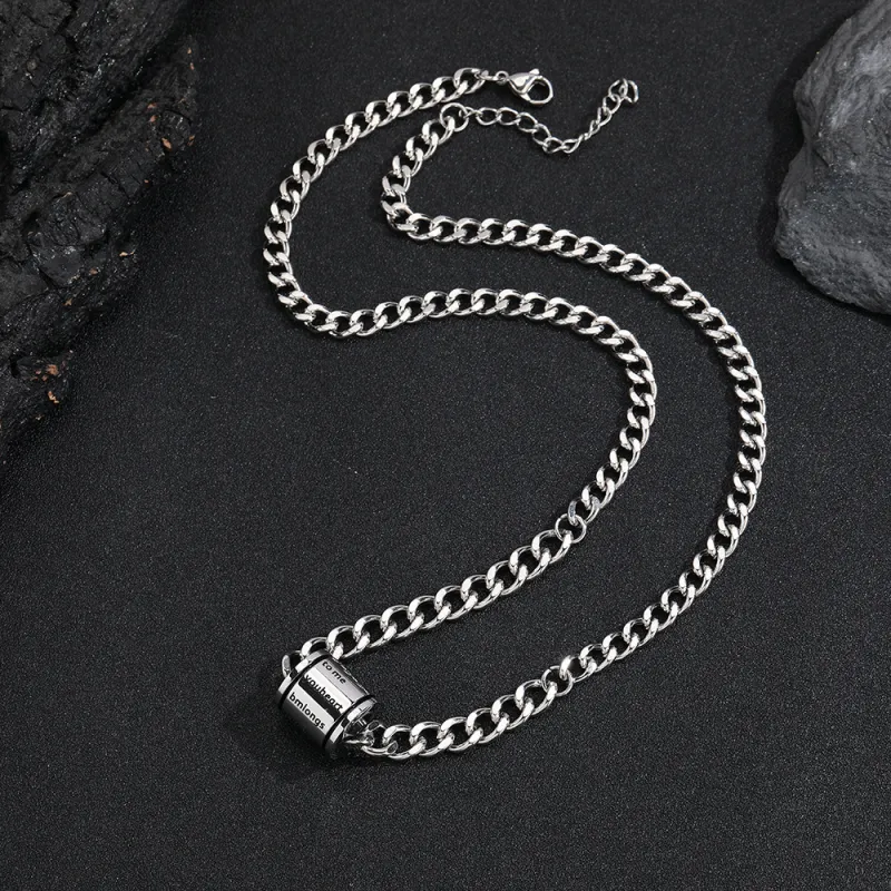 CENTURY&KINDLE Titanium Steel Necklaces Unisex-2