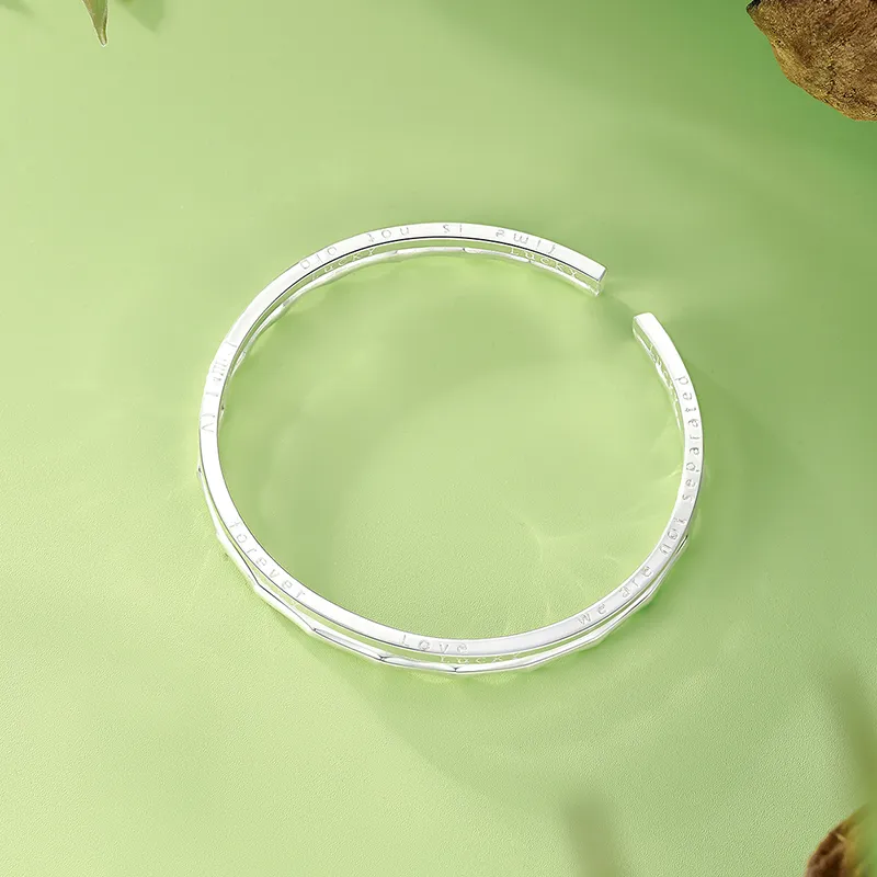 CENTURY&KINDLE 999 Fine Silver Sterling Silver Bracelets Women's-2