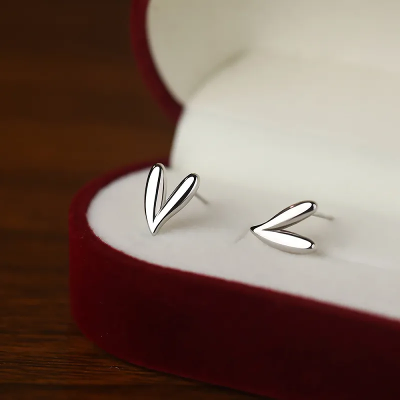 CENTURY&KINDLE S925 Silver Stud Earrings Women's-3