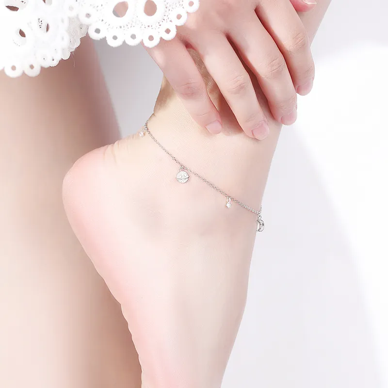 CENTURY&KINDLE S925 Silver Anklets Women's-9