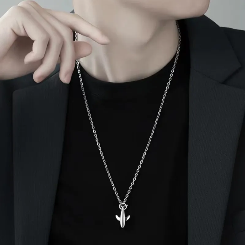 CENTURY&KINDLE Titanium Steel Necklaces Unisex-3