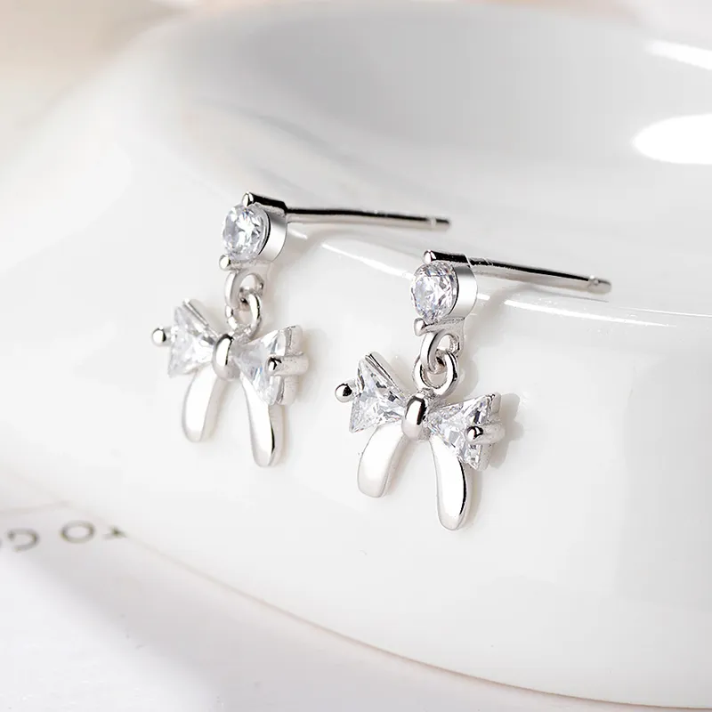CENTURY&KINDLE S925 Silver Stud Earrings Women's-1
