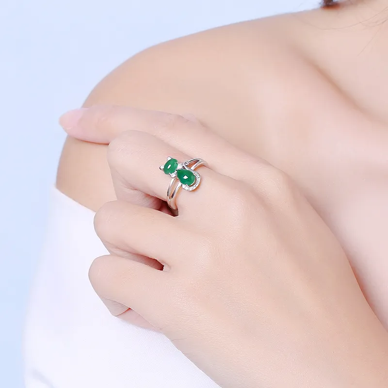 CENTURY&KINDLE Chalcedony Rings Women's-7