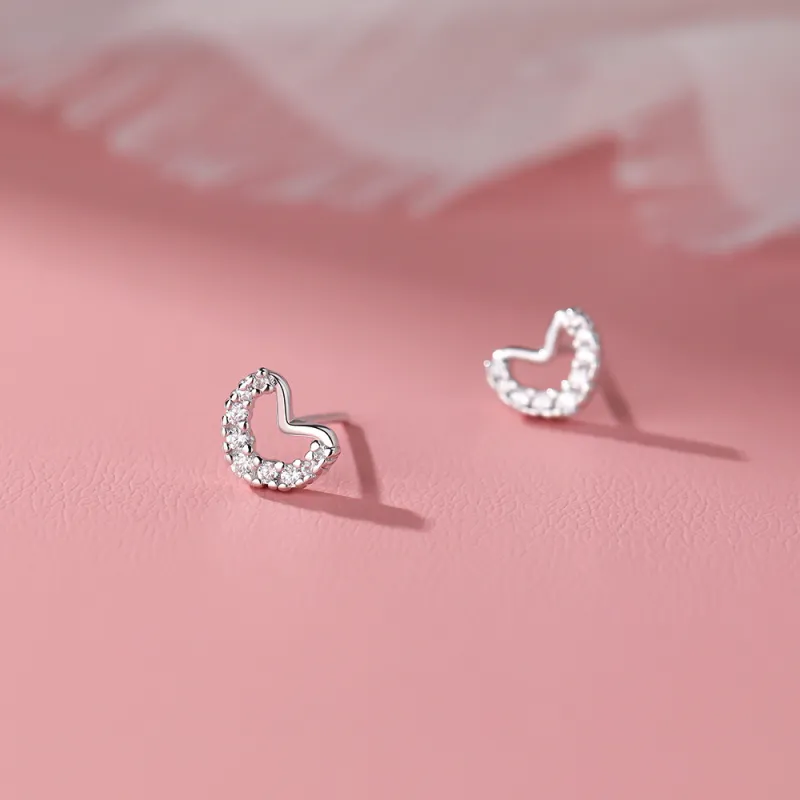 CENTURY&KINDLE 999 Fine Silver Stud Earrings Women's-3