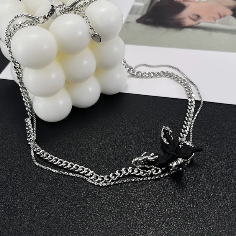 CENTURY&KINDLE Titanium Steel Necklaces Women's-6