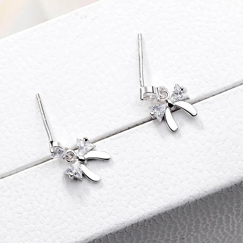 CENTURY&KINDLE S925 Silver Stud Earrings Women's-4