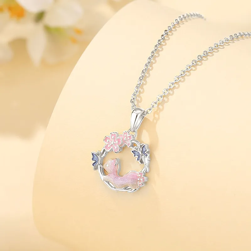 CENTURY&KINDLE S925 Silver Necklaces Women's-4