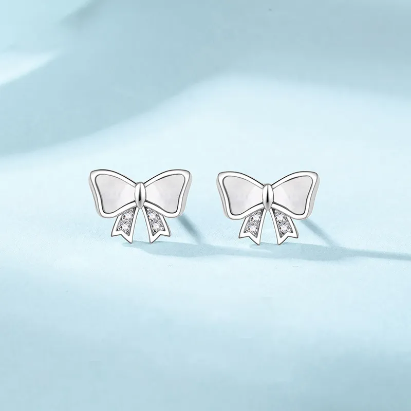 CENTURY&KINDLE 999 Fine Silver Stud Earrings Women's-3