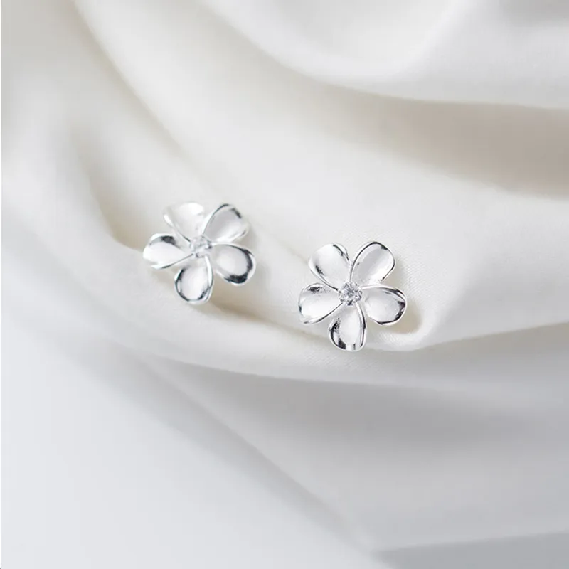 CENTURY&KINDLE S925 Silver Stud Earrings Women's-3