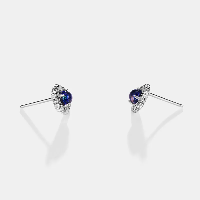 CENTURY&KINDLE S925 Silver Stud Earrings Women's-5