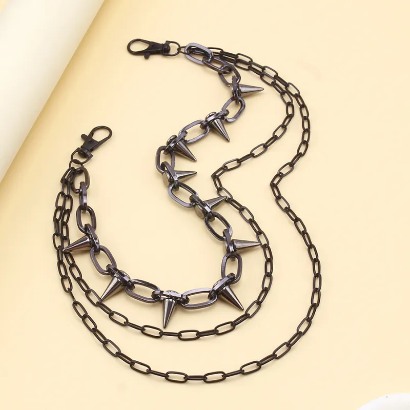 CENTURY&KINDLE Metal Pants Chains Unisex-1