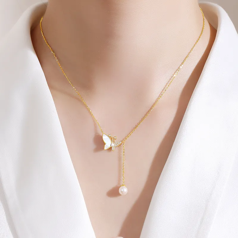 CENTURY&KINDLE S925 Silver Necklaces Women's-2