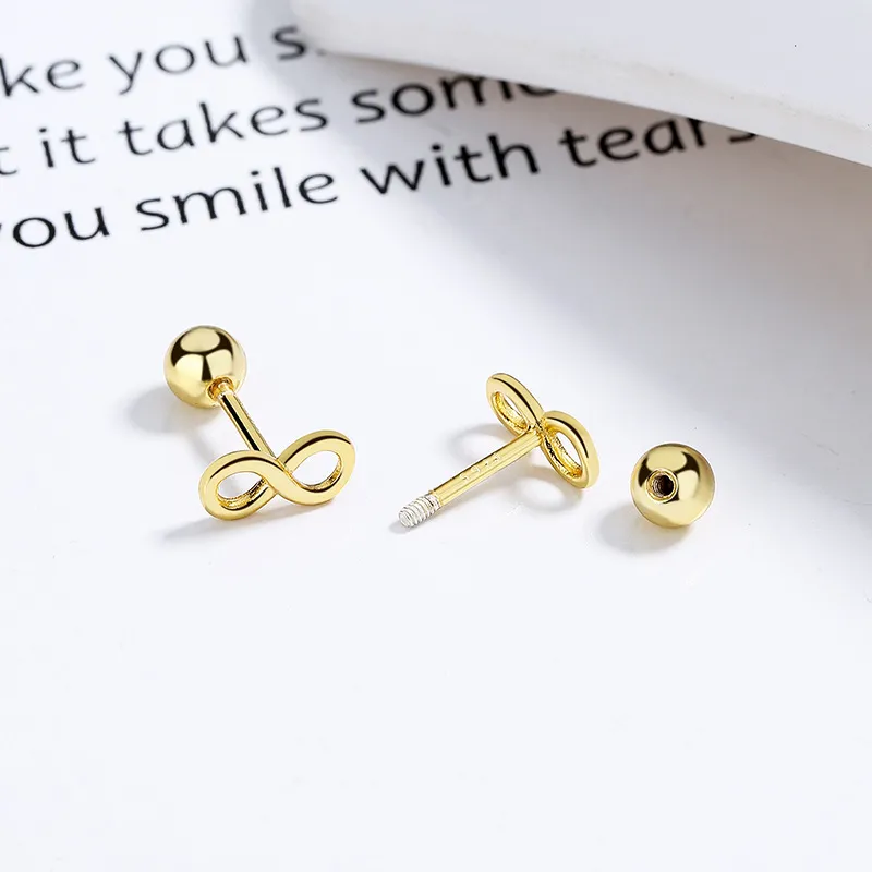 CENTURY&KINDLE S925 Silver Stud Earrings Women's-6