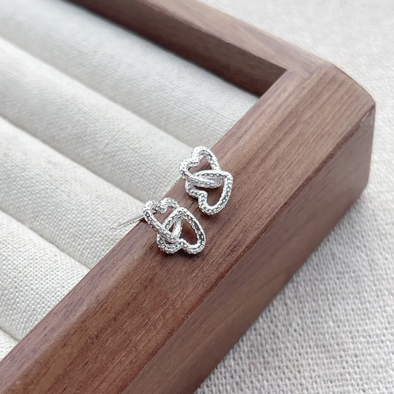 CENTURY&KINDLE S925 Silver Stud Earrings Women's-2