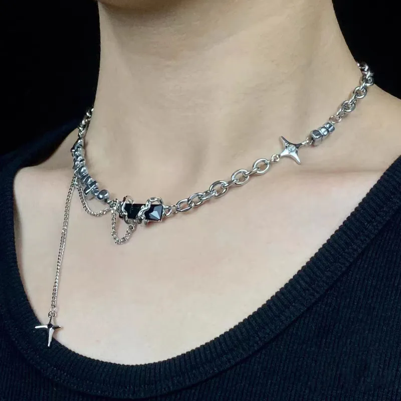 CENTURY&KINDLE Titanium Steel Necklaces Women's-4