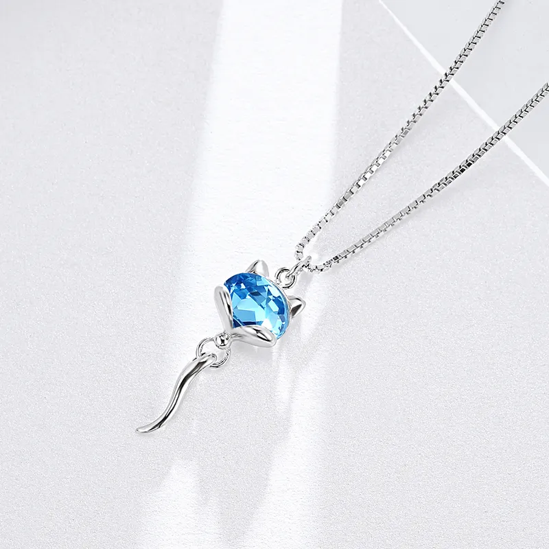 CENTURY&KINDLE S925 Silver Necklaces Women's-5
