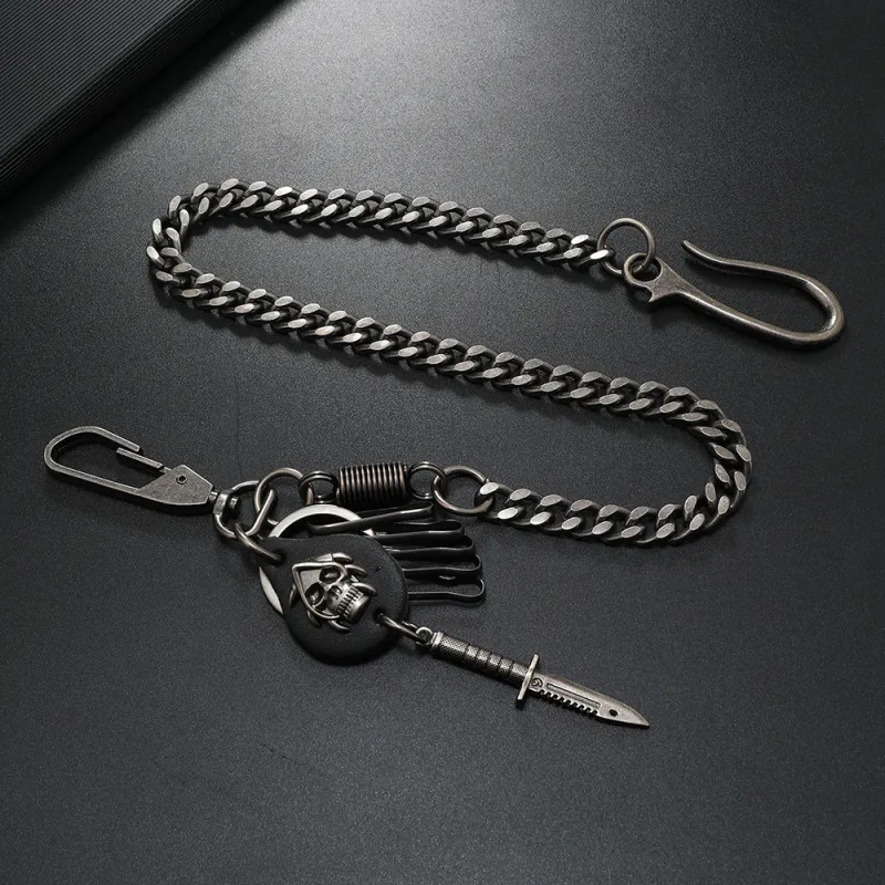 CENTURY&KINDLE Metal Pants Chains Men's-2