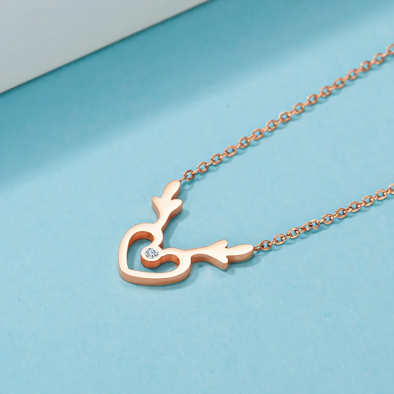 CENTURY&KINDLE 316L Titanium Steel Necklaces Women's-4