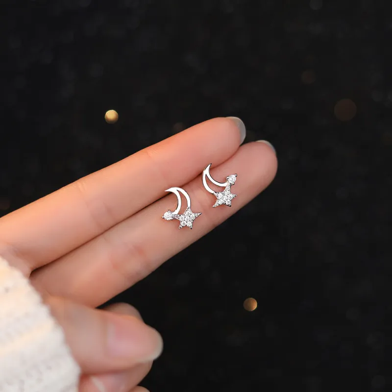 CENTURY&KINDLE 999 Fine Silver Stud Earrings Women's-3