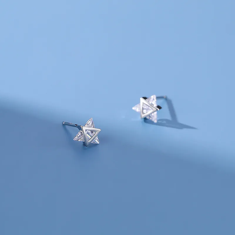 CENTURY&KINDLE S925 Silver Stud Earrings Women's-3