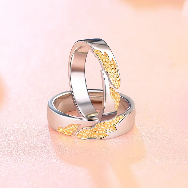 CENTURY&KINDLE S925 Silver Rings Unisex-4