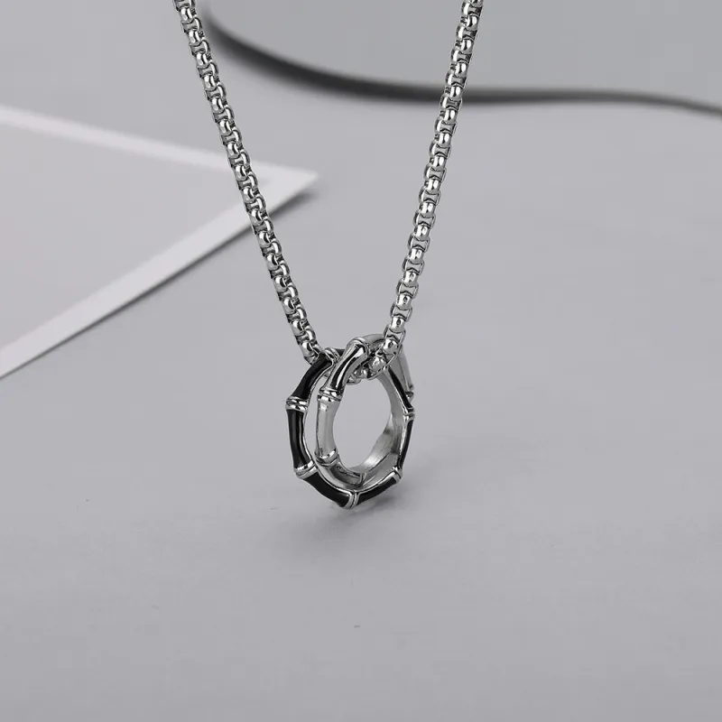 CENTURY&KINDLE Titanium Steel Necklaces Men's-3