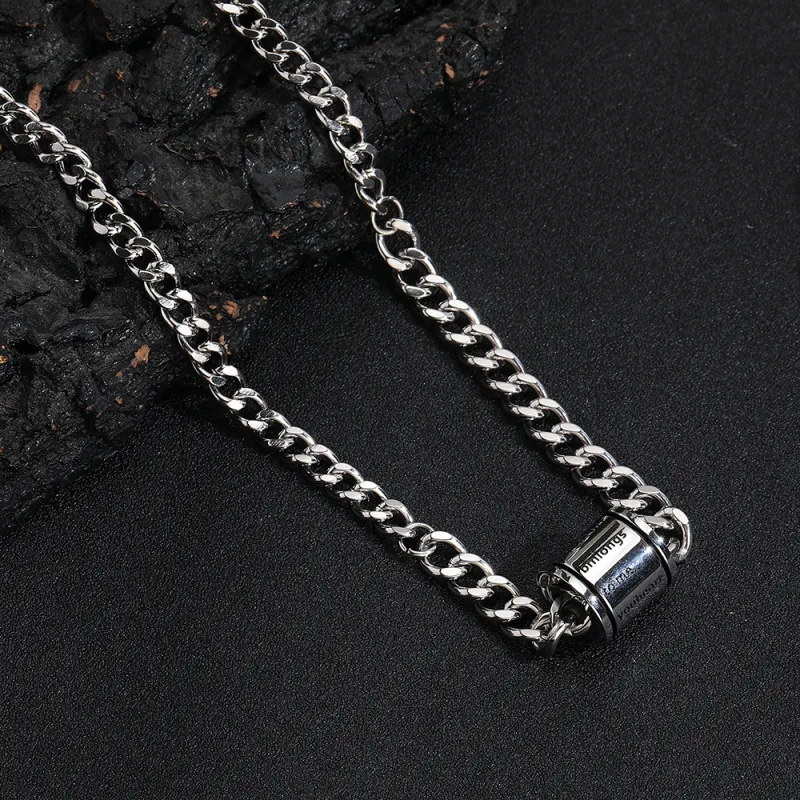 CENTURY&KINDLE Titanium Steel Necklaces Unisex-1