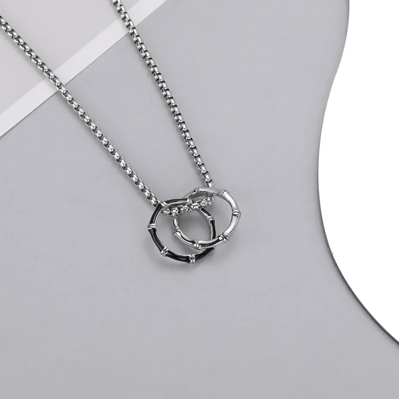 CENTURY&KINDLE Titanium Steel Necklaces Men's-1