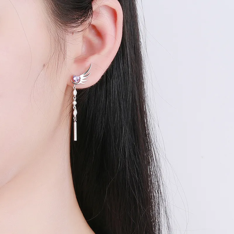 CENTURY&KINDLE S925 Silver Earrings Women's-2