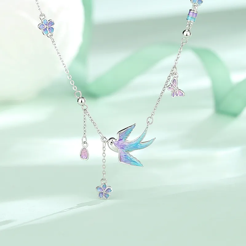 CENTURY&KINDLE S925 Silver Necklaces Women's-2