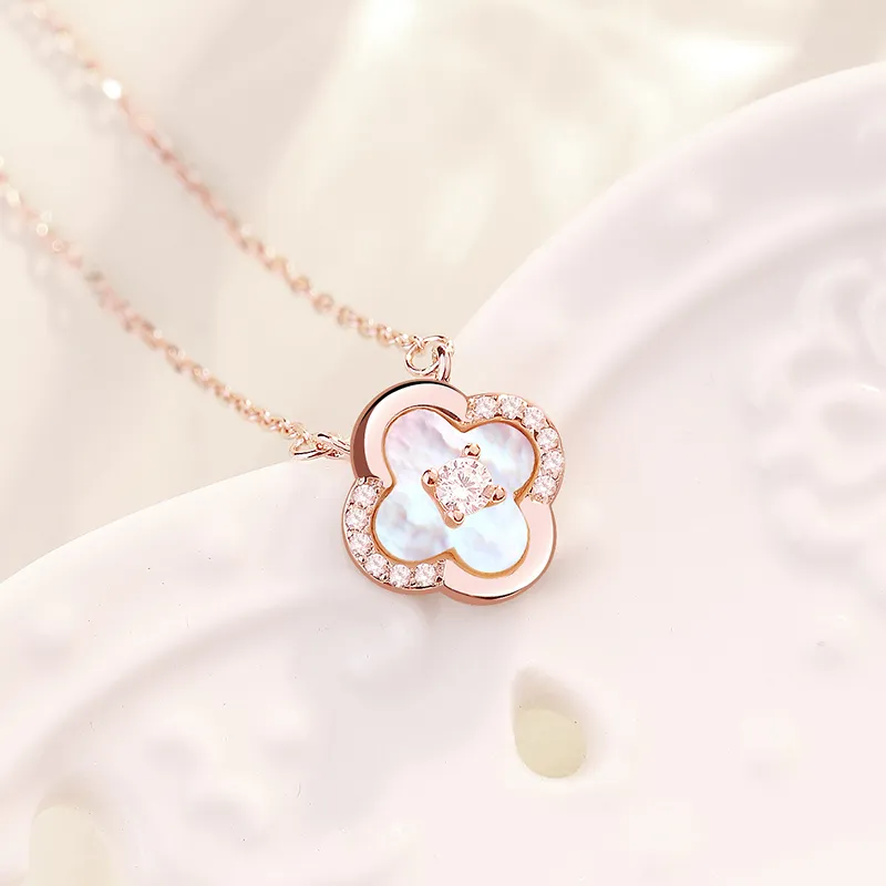 CENTURY&KINDLE S925 Silver Necklaces Women's-1