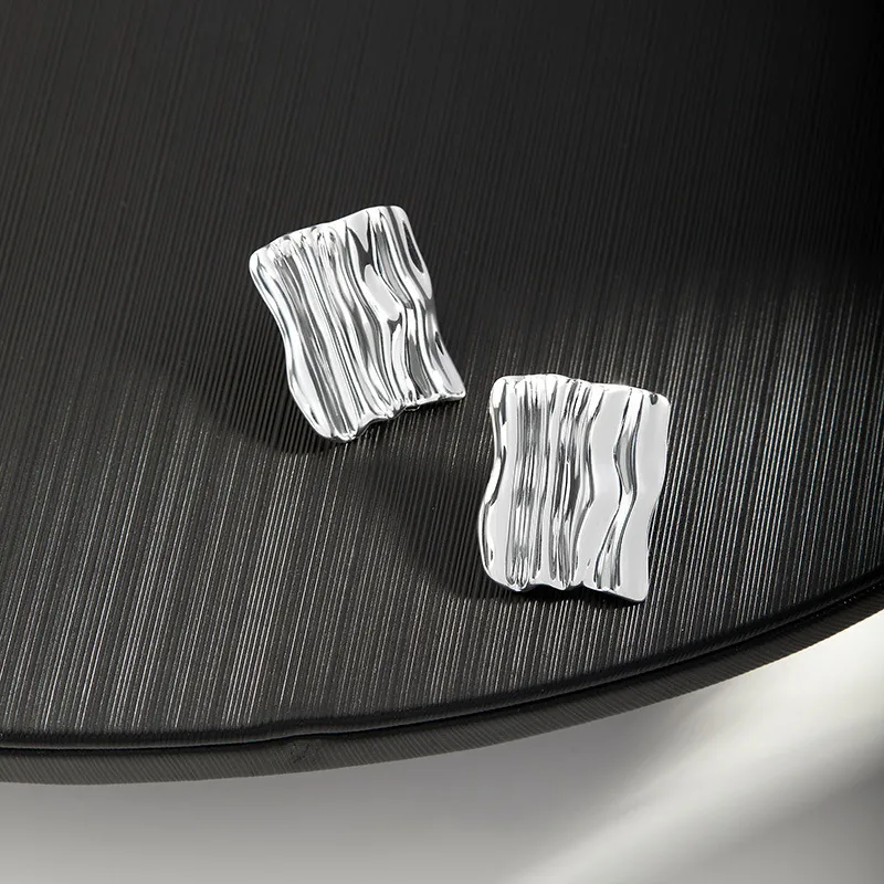 CENTURY&KINDLE S925 Silver Stud Earrings Women's-1