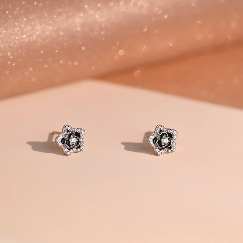 CENTURY&KINDLE S925 Silver Stud Earrings Women's-1