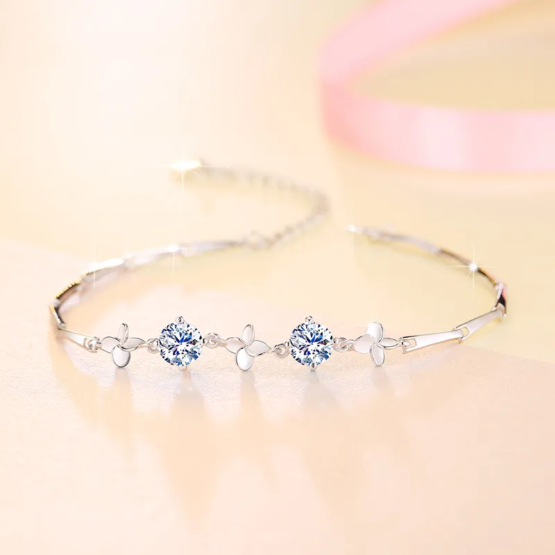 CENTURY&KINDLE S925 Silver Bracelets Women's-5