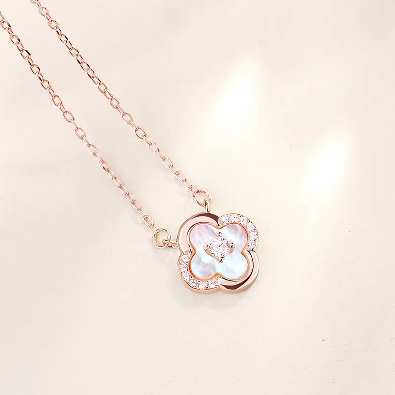 CENTURY&KINDLE S925 Silver Necklaces Women's-3