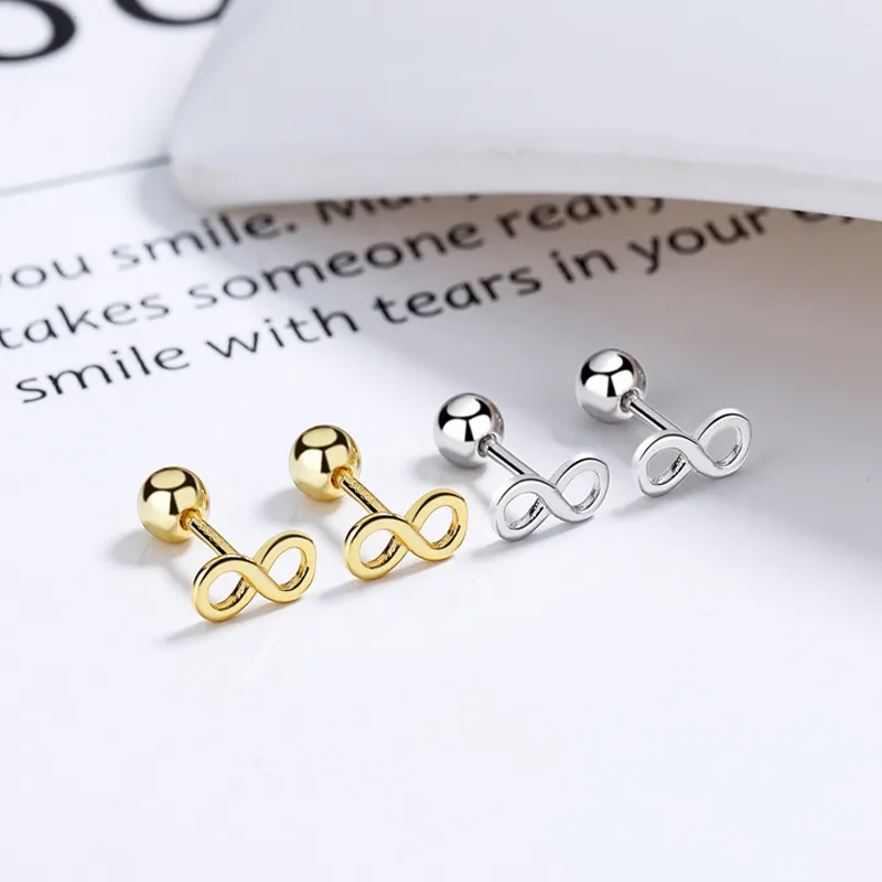 CENTURY&KINDLE S925 Silver Stud Earrings Women's-3