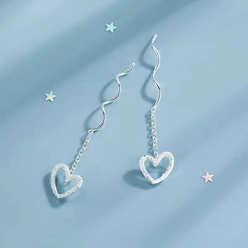 CENTURY&KINDLE 999 Fine Silver Drop Earrings Women's-3