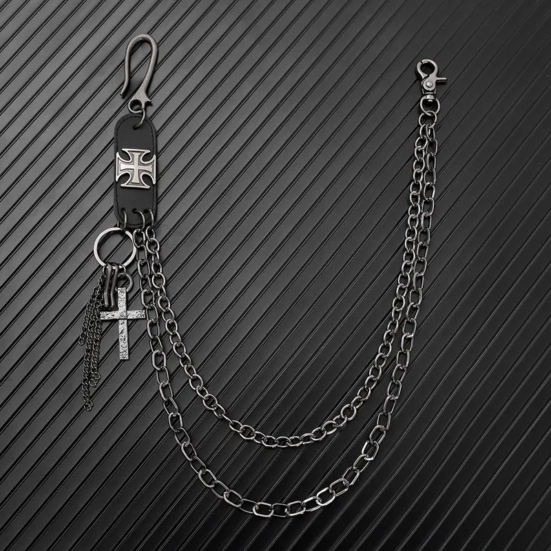 CENTURY&KINDLE Metal Pants Chains Unisex-1