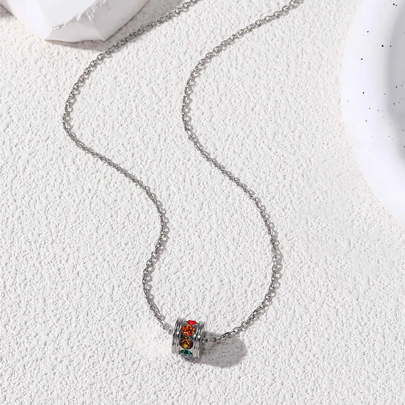CENTURY&KINDLE Titanium Steel Necklaces Unisex-2