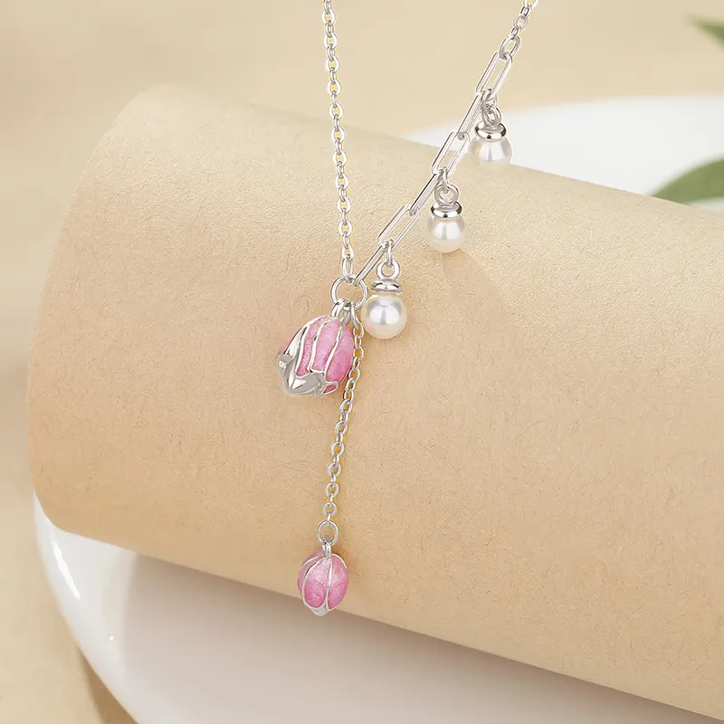 CENTURY&KINDLE S925 Silver Necklaces Women's-4