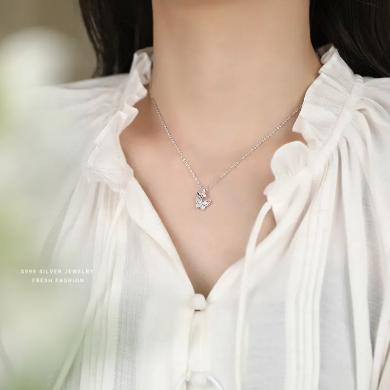 CENTURY&KINDLE 925 Sterling Silver Necklaces Women's-5