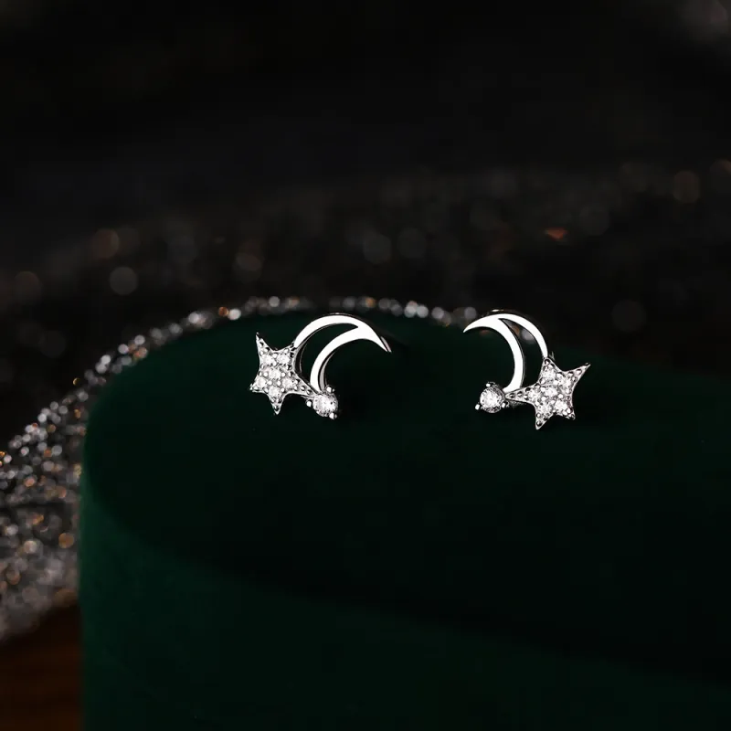 CENTURY&KINDLE 999 Fine Silver Stud Earrings Women's-1