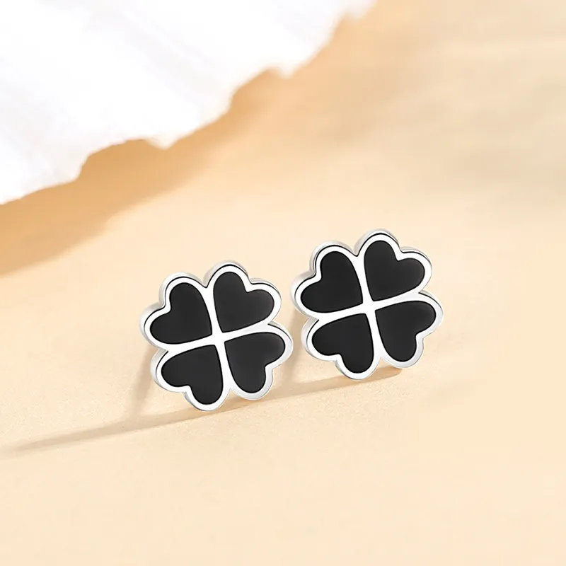 CENTURY&KINDLE S925 Silver Stud Earrings Women's-1