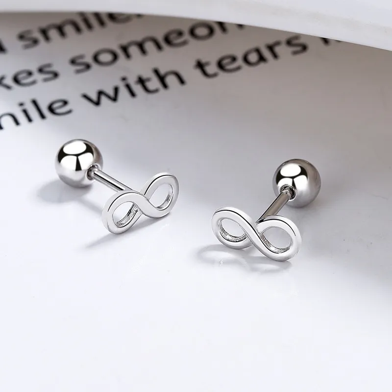 CENTURY&KINDLE S925 Silver Stud Earrings Women's-1