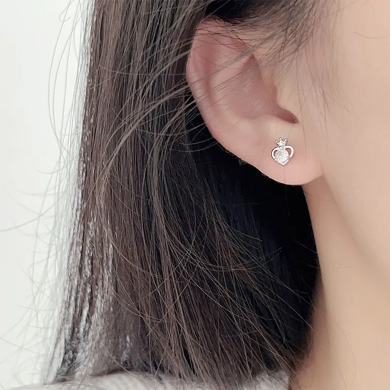 CENTURY&KINDLE 999 Fine Silver Stud Earrings Women's-4