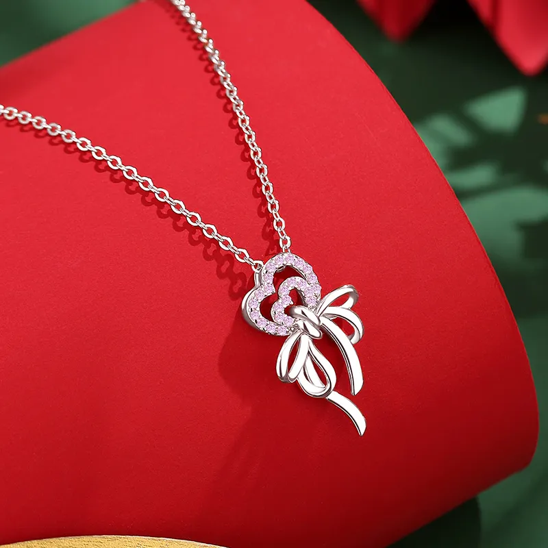 CENTURY&KINDLE S925 Silver Necklaces Women's-4