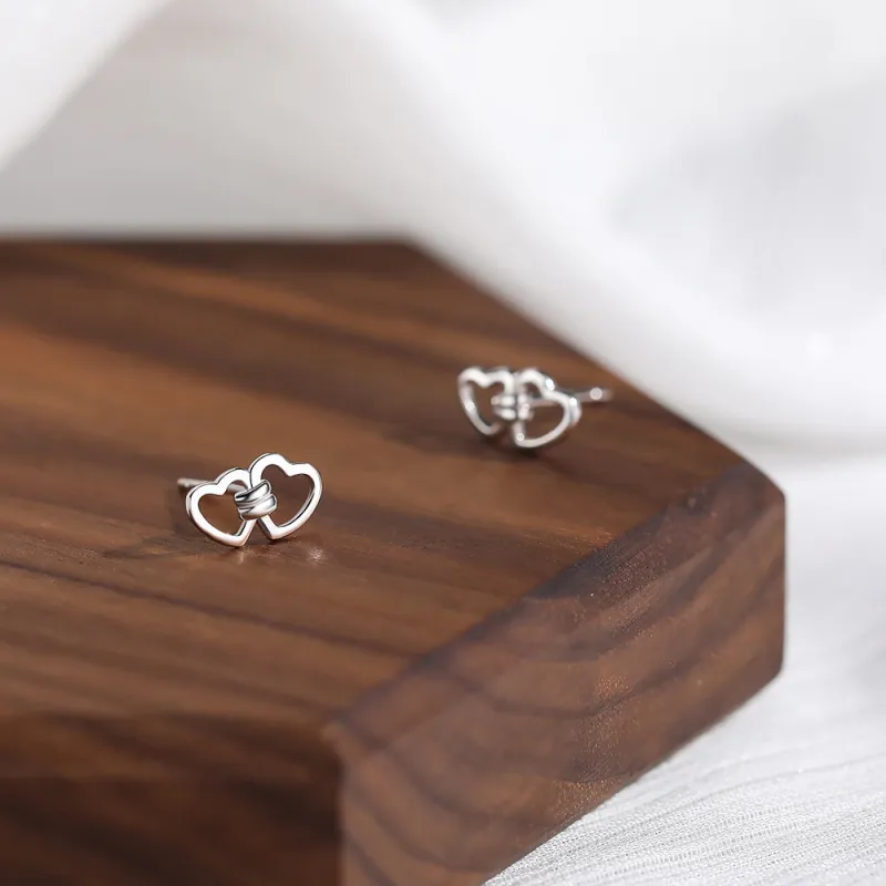CENTURY&KINDLE 999 Fine Silver Stud Earrings Women's-3