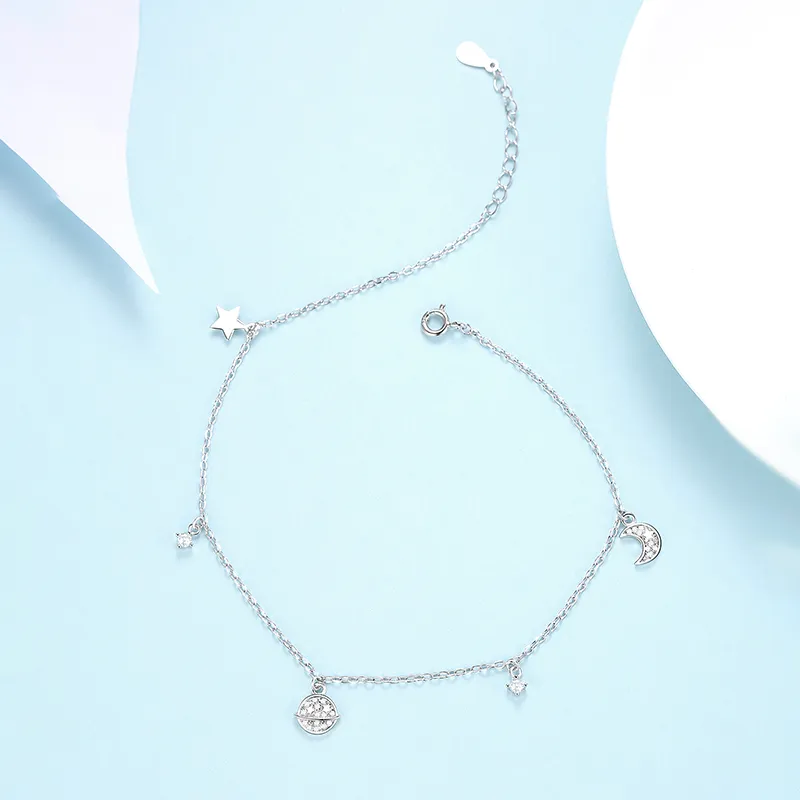 CENTURY&KINDLE S925 Silver Anklets Women's-8