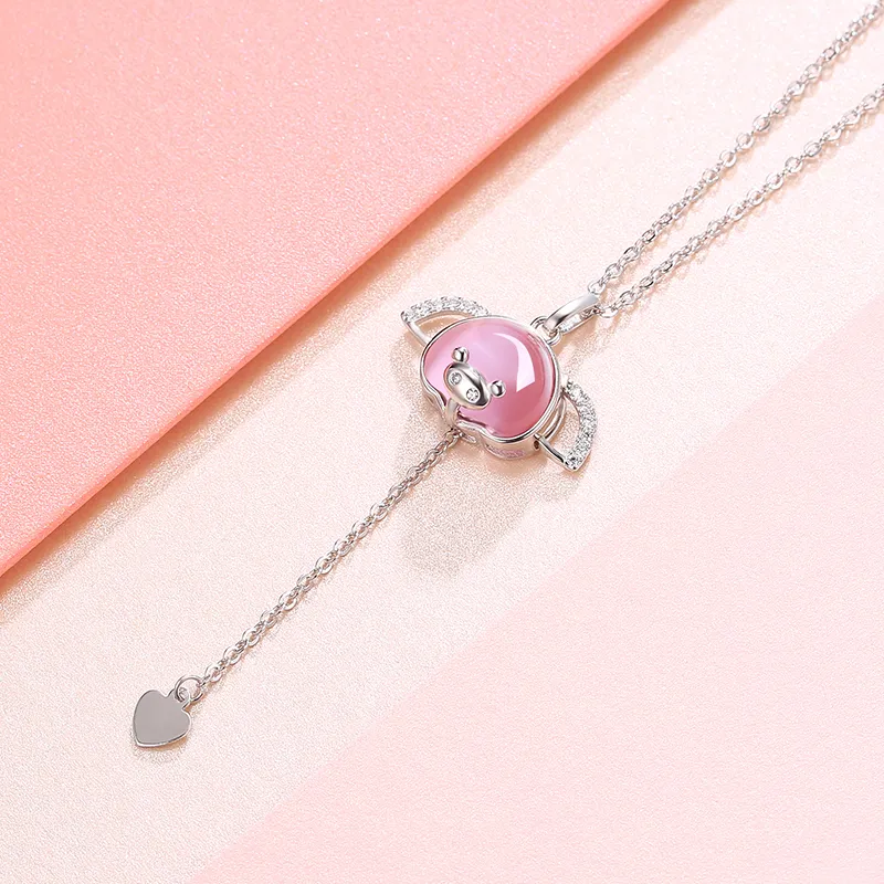 CENTURY&KINDLE S925 Silver Necklaces Women's-1