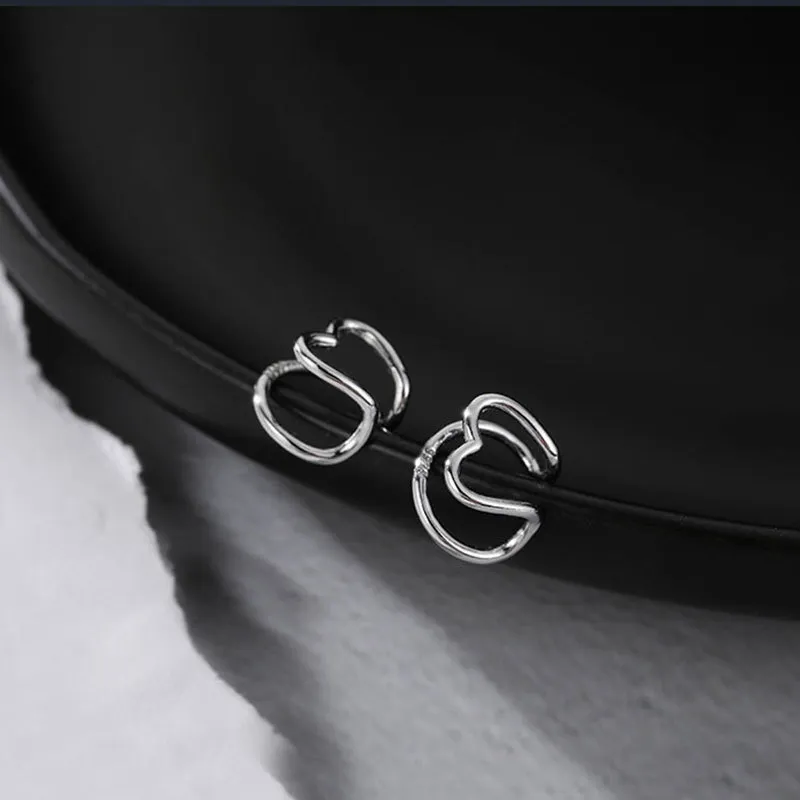 CENTURY&KINDLE S925 Silver Clip On Earrings Women's-1